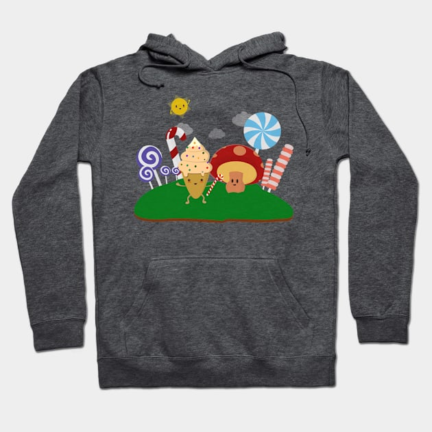 Cute and kawaii candy art Hoodie by happinessinatee